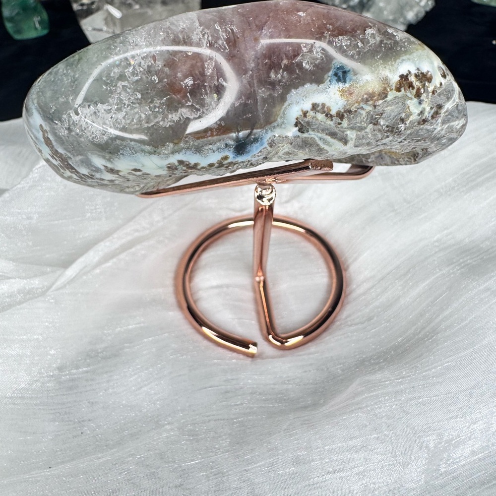 Uruguay Pink Amethyst Agate Druzy Heart ❤️ - Picture 4 of 10